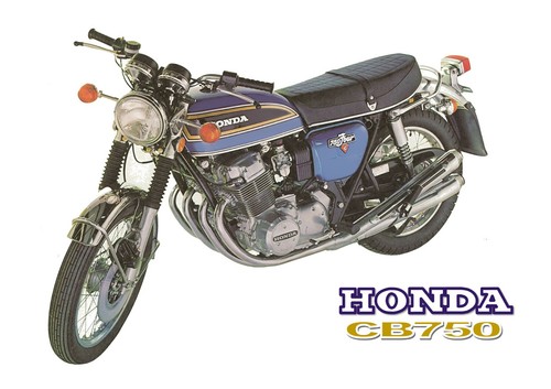 Honda poster cb750 1976 - honda,