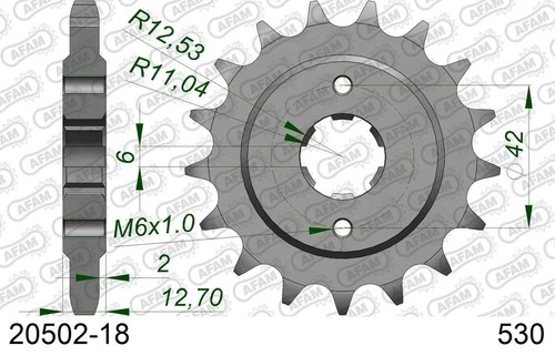 Sprocket afam 20502 step - 20502-18,